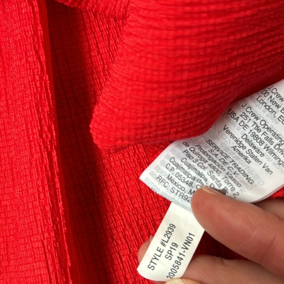 Madewell Texture & Thread Peasant Top | Size S | Red - Picture 9 of 12